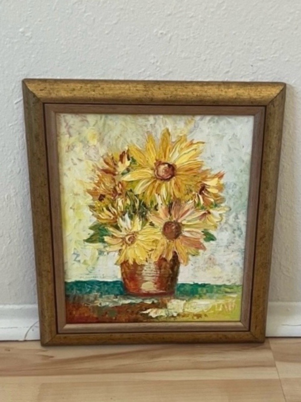 Sunflower Bouquet Painting from Kolobrzeg, Poland